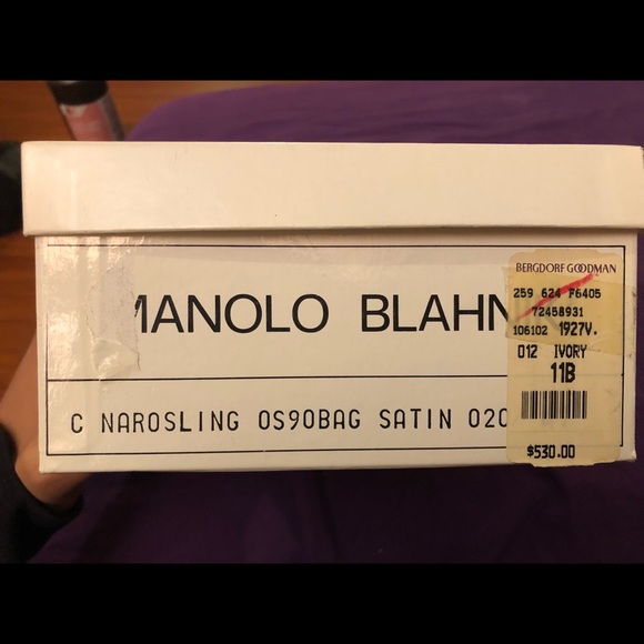 Manolo Blahnik Ivory Heels - Picture 5 of 6